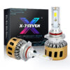 X-3C Series 60W 6000LM LED Headlight Bulbs 3k, 4k, 6k (3 Colors in One) - 9006