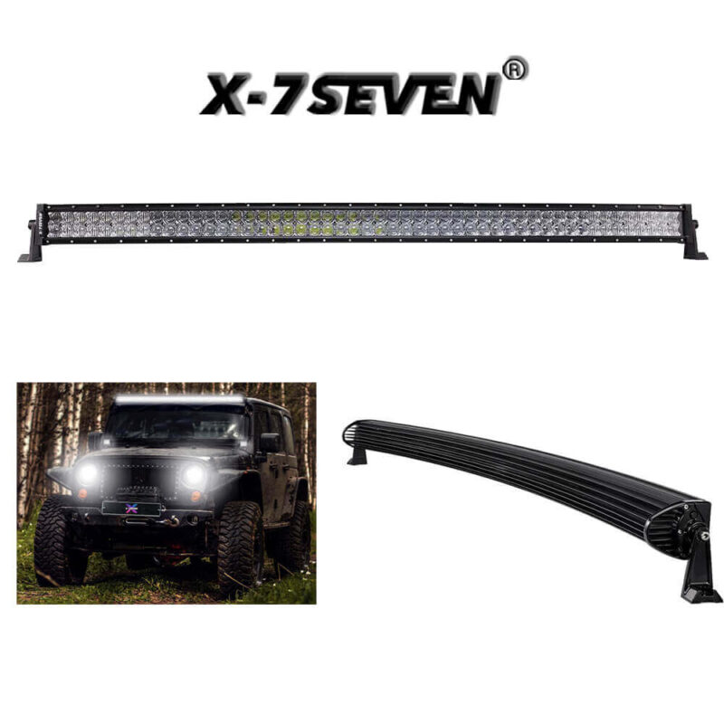 52" 300W 5D Cree Combo Projector Lens Curved Led Light Bar