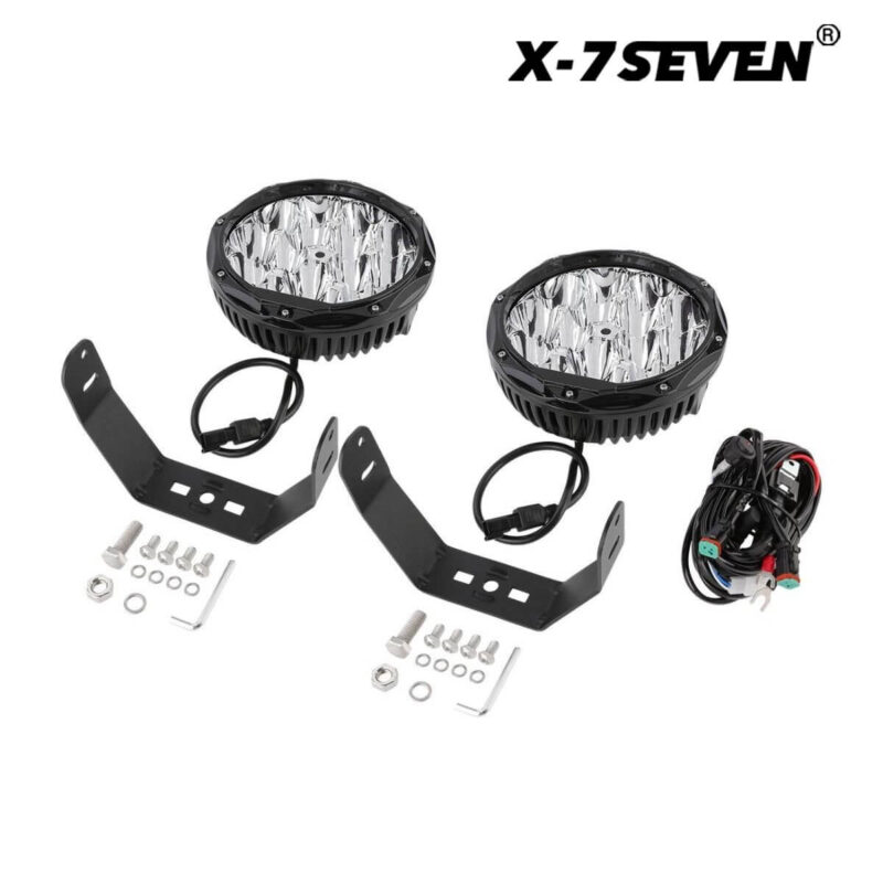 (2pcs/set) 9 Inch 150W Round Spot Beam Led Driving Lights With Wiring Harness - Image 3