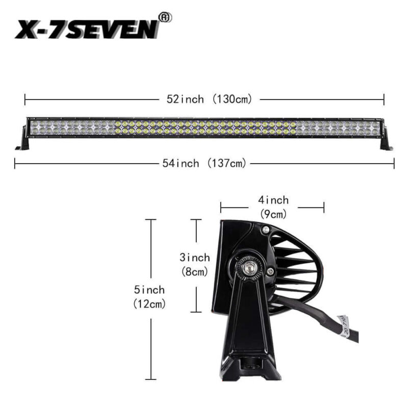 52 inch 300W RGB Cree Combo Projector Lens Straight Led Light Bar - Image 2