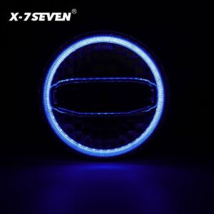 7 Inch Hi-Lo Beam LED Headlights with Blue/white DRL For Jeep Wrangler Motorcycle