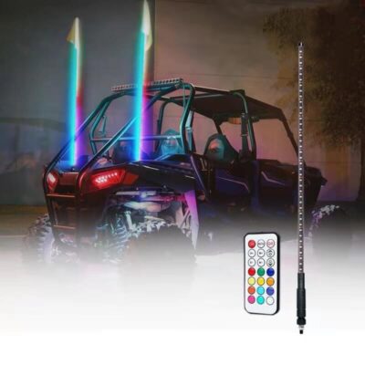 2-Pack 3 Feet Slim RGB Flexible Whip