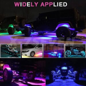 12 PCS/SET RGB Rock Light With App Control