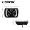 5x7 inch 45W LED Headlight For any car with sealed 5x7 Lamp - Image 2