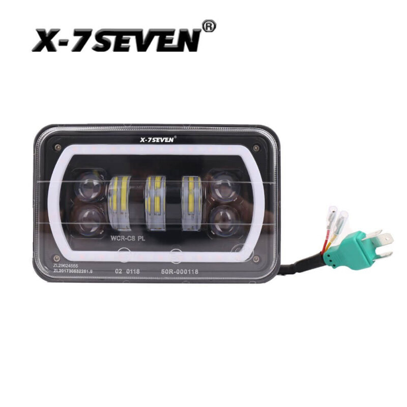4x6 inch 60W CREE Square Hi-Lo LED Headlight For any car with sealed 4x6 Lamp