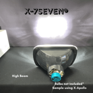 5x7 inch --Removable H4 Bulb-- Use any H4 bulb, Halogen or LED