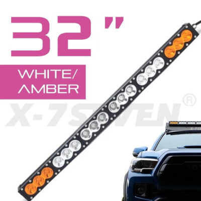 32 inch X-SLIM Light Bar -- Cree Combo Projector -- Single Row Amber/White