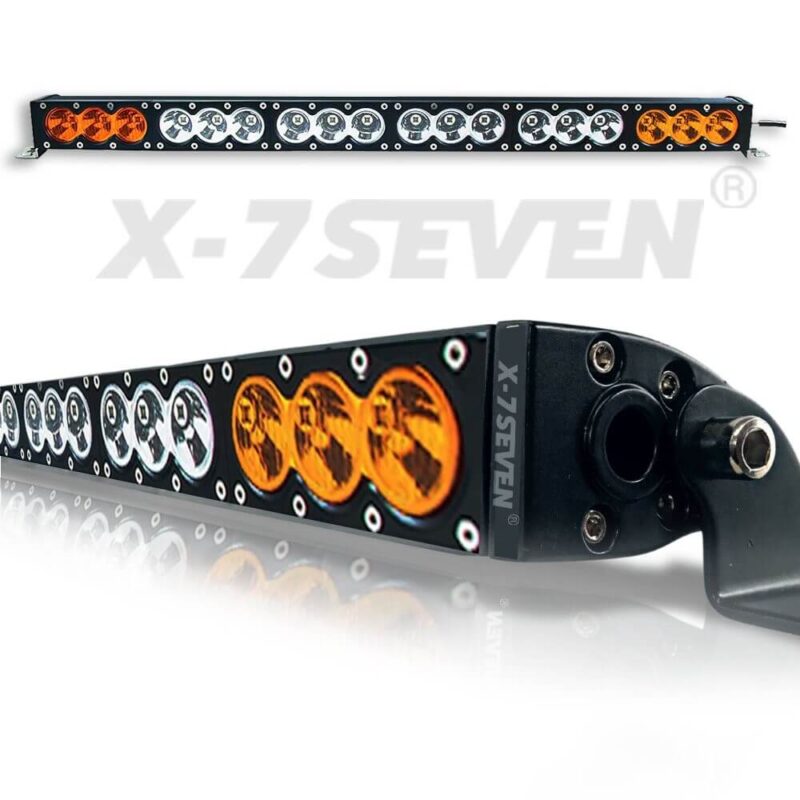 32 inch X-SLIM Light Bar -- Cree Combo Projector -- Single Row Amber/White - Image 2