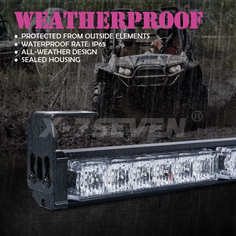 31 inch X-Strobe Light Bar -- Amber/White/Red -- Chase Strobe -- Brake-Reverse-Turn Signal - Image 5