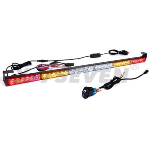 37'' Amber/White/Red LED Chase Strobe Light Bar Brake Reverse Turn Signal Light