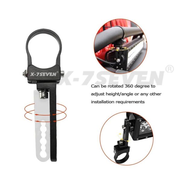 1.5'' Mounting Brackets for LED Light Bar Work Lights Fog Lights Off Road Lights