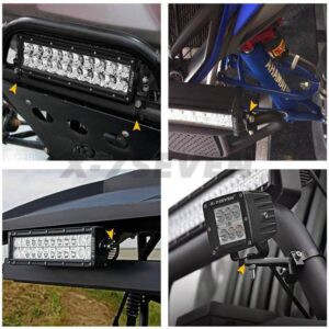 2'' Mounting Brackets for LED Light Bar Work Lights Fog Lights Off Road Lights
