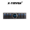 6 Light Switch Panel Modified Vehicle Control System for Jeep Wrangler JK 2007-18 with Digital Voltmeter