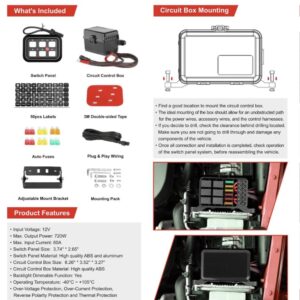X-SWITCH Series 6 Digital Switch Panel Green Background